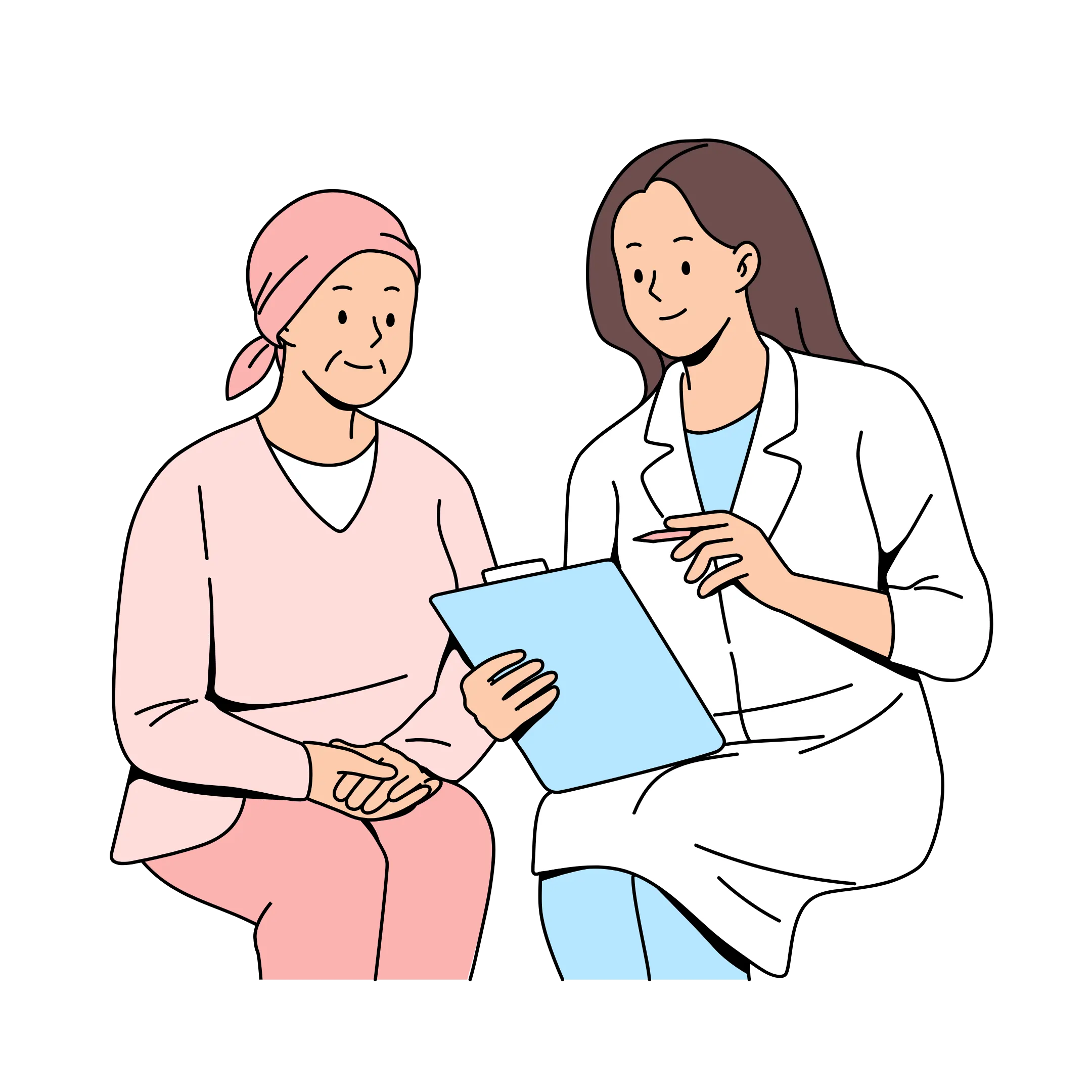 Icon of a patient being cared for. Personalized Care Plan. Details that surgery and recovery plans are customized for best results and a smooth healing process.