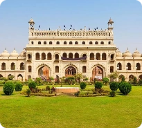 The historical Bara Imambara in Lucknow, a serene setting for recovery.