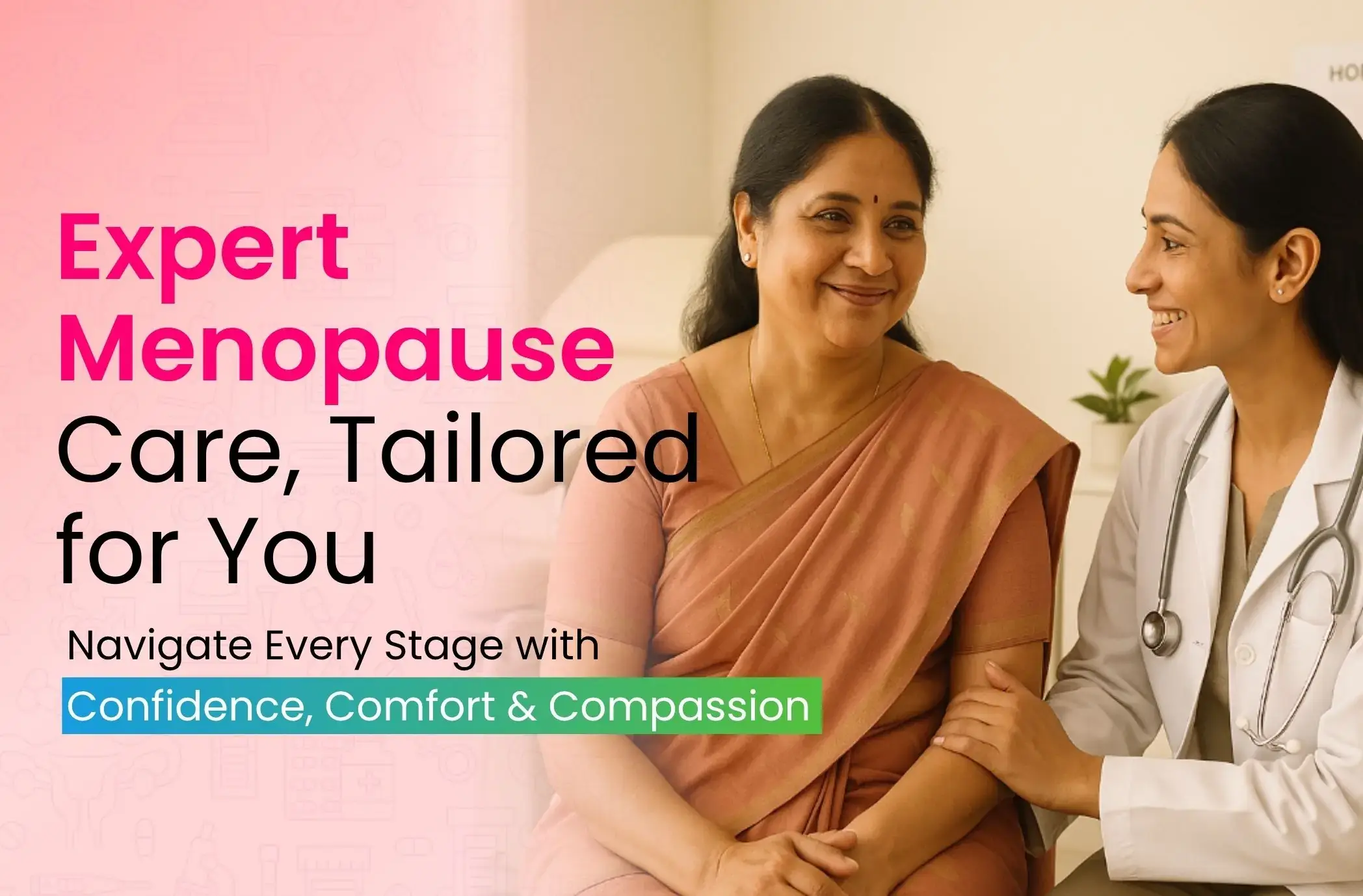 Mobile Banner of Menopause treatment