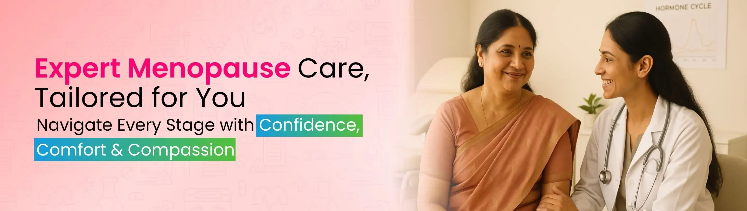 Desktop Banner image of menopause treatment